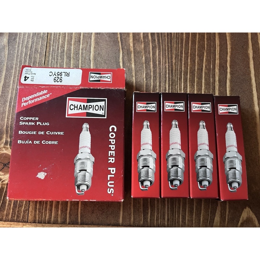 New! Champion‎ 929 Copper Plus Spark Plug RL95YC - 4 Pack